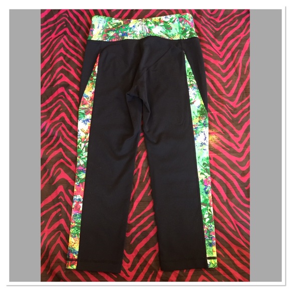 Athleta capri pants floral yoga small - Picture 5 of 7